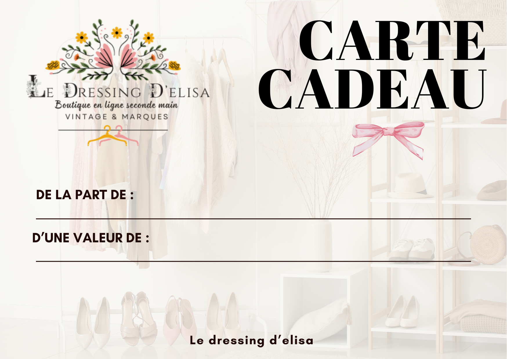 Carte cadeau 🎁