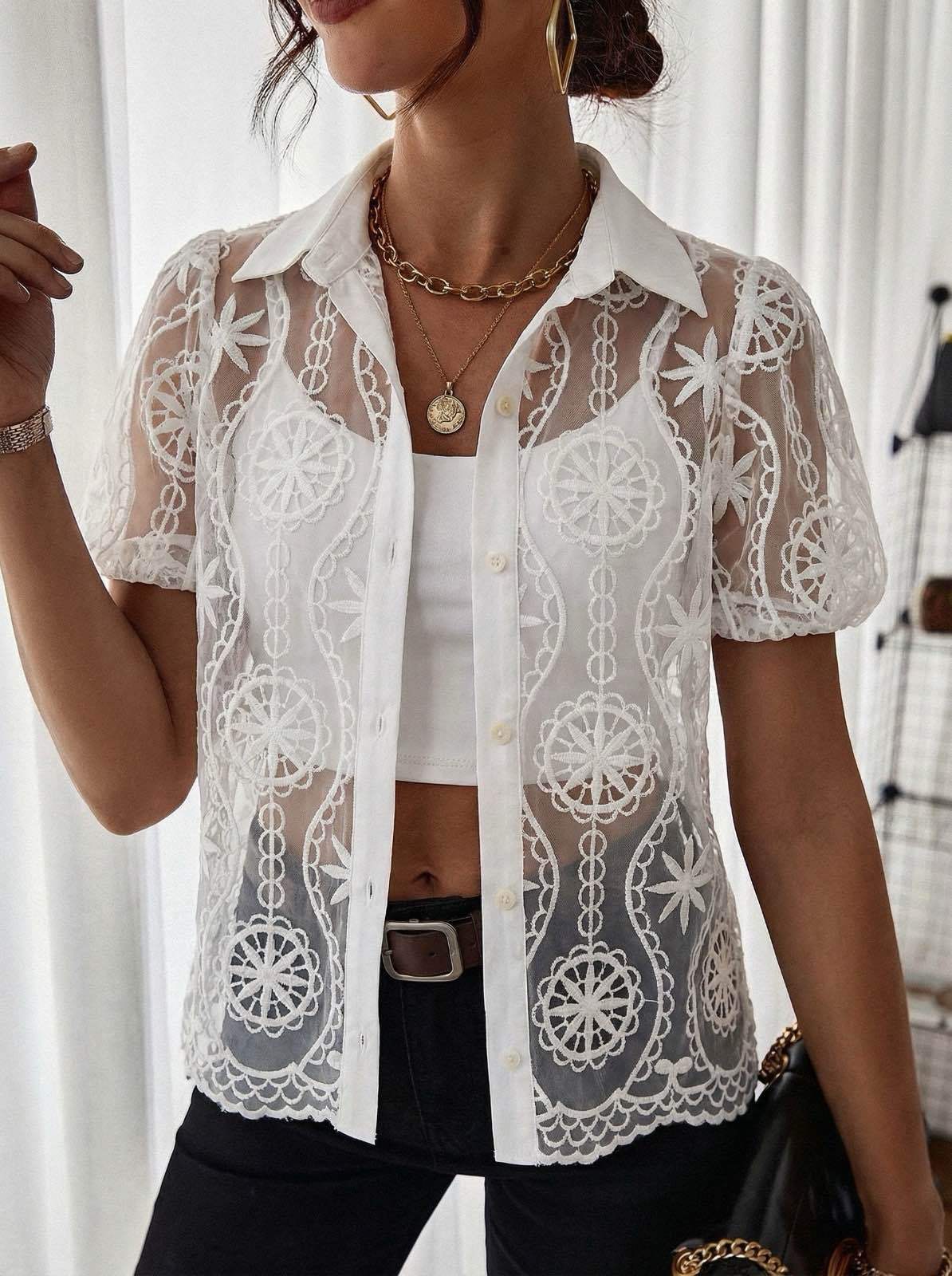 Chemise dentelle 🤍