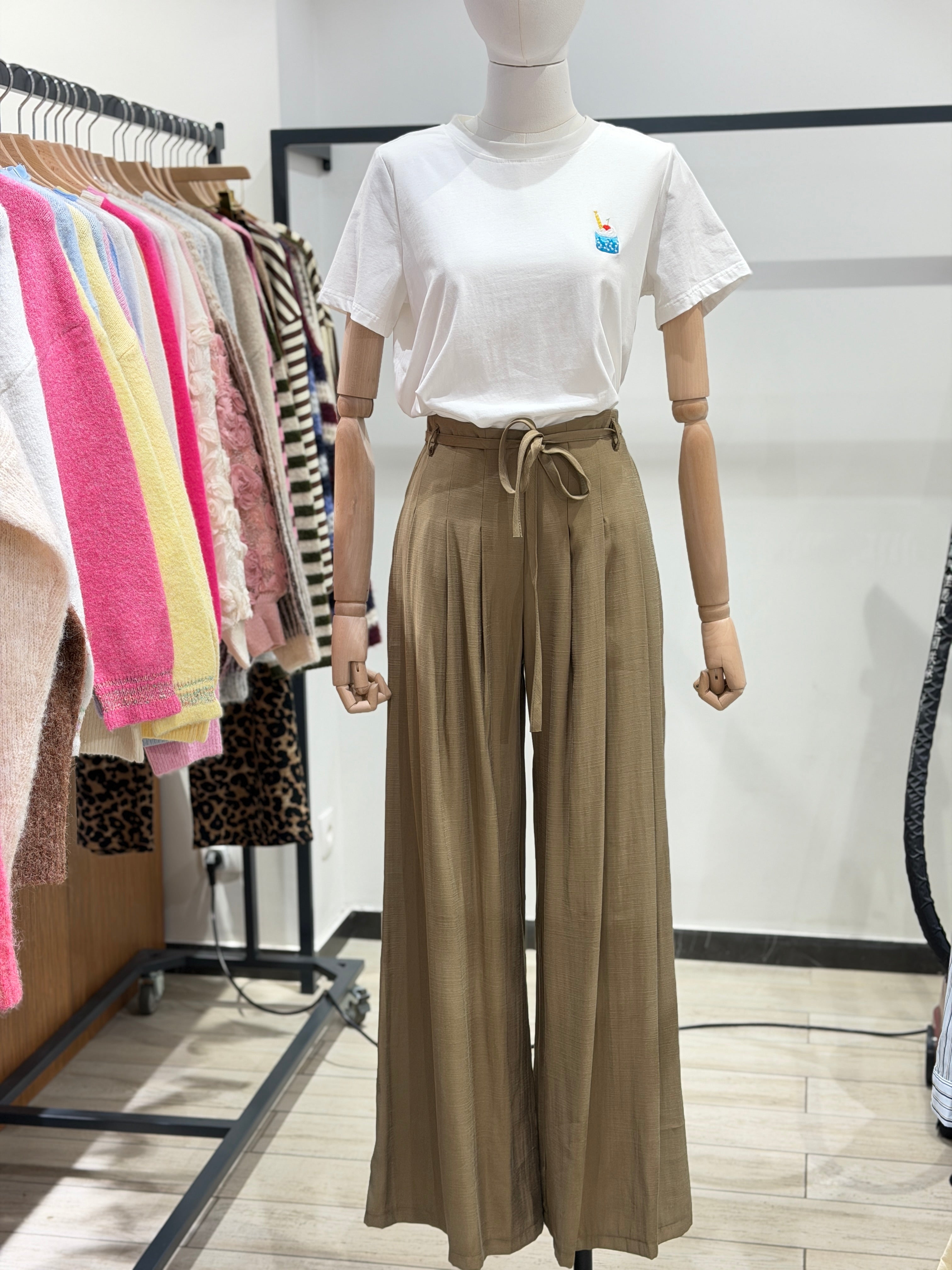 Pantalon fluide kaki 💚
